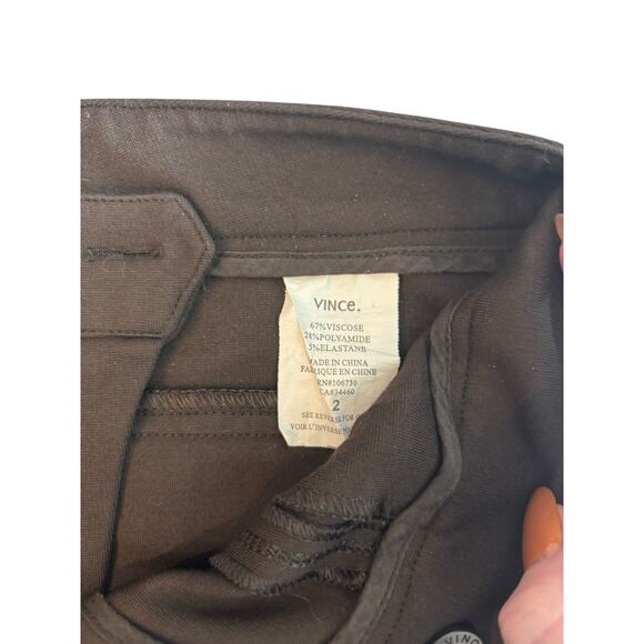 VINCE RIDER LEGGINGS BROWN SIZE 2 - Picture 12 of 12